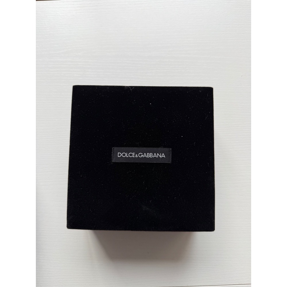 Dolce & Gabbana Black Empty Gift Velvet‎ Jewelry Box Keepsake Storage Display